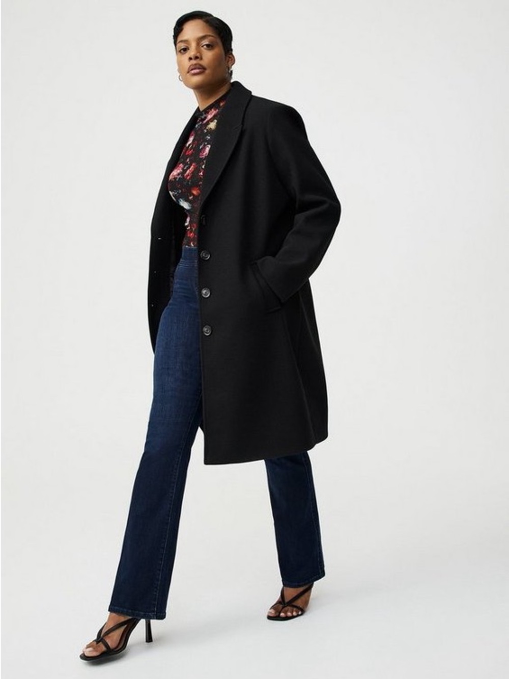torrid New Black Dressy Overcoat